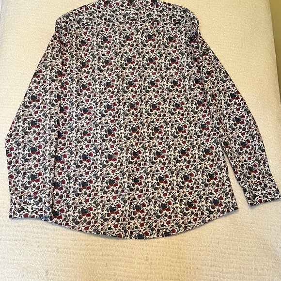 Daniel Hechter Paris Men’s Shirt L – Modern Fit Floral Print Non-Iron - Picture 6 of 11